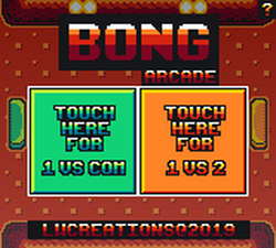 Bong Arcade title screen.