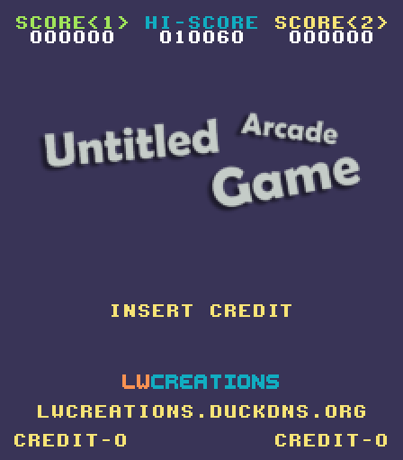 Untitled Arcade Game titlescreen.